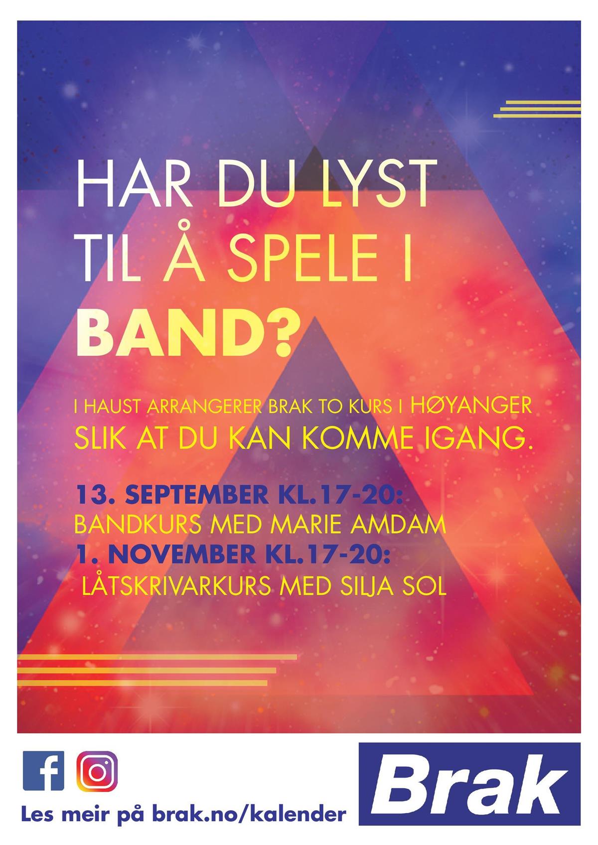 Har du lyst til å spele i band? Kurs for unge i ...